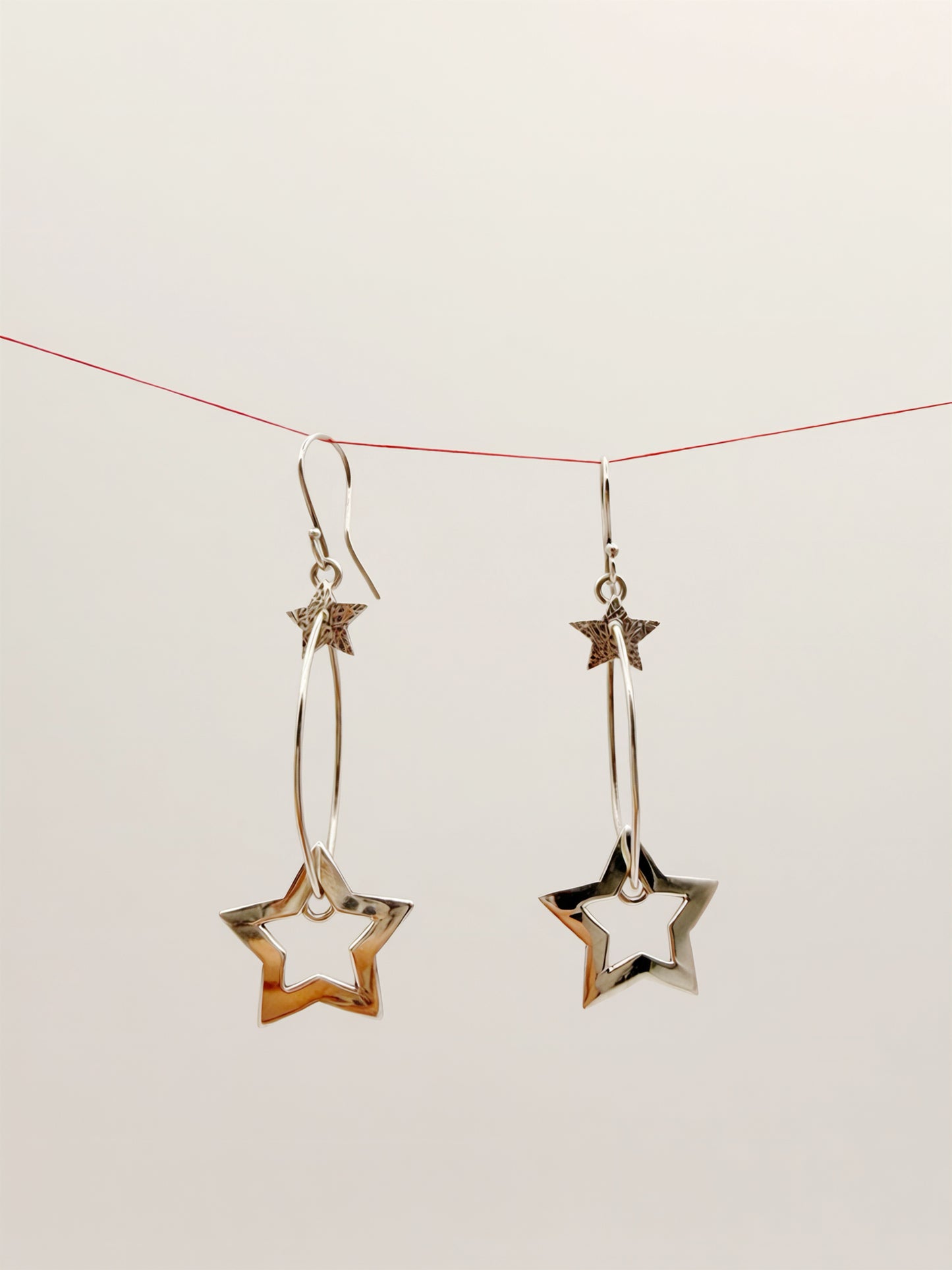 Shooting Star Dangly Earrings
