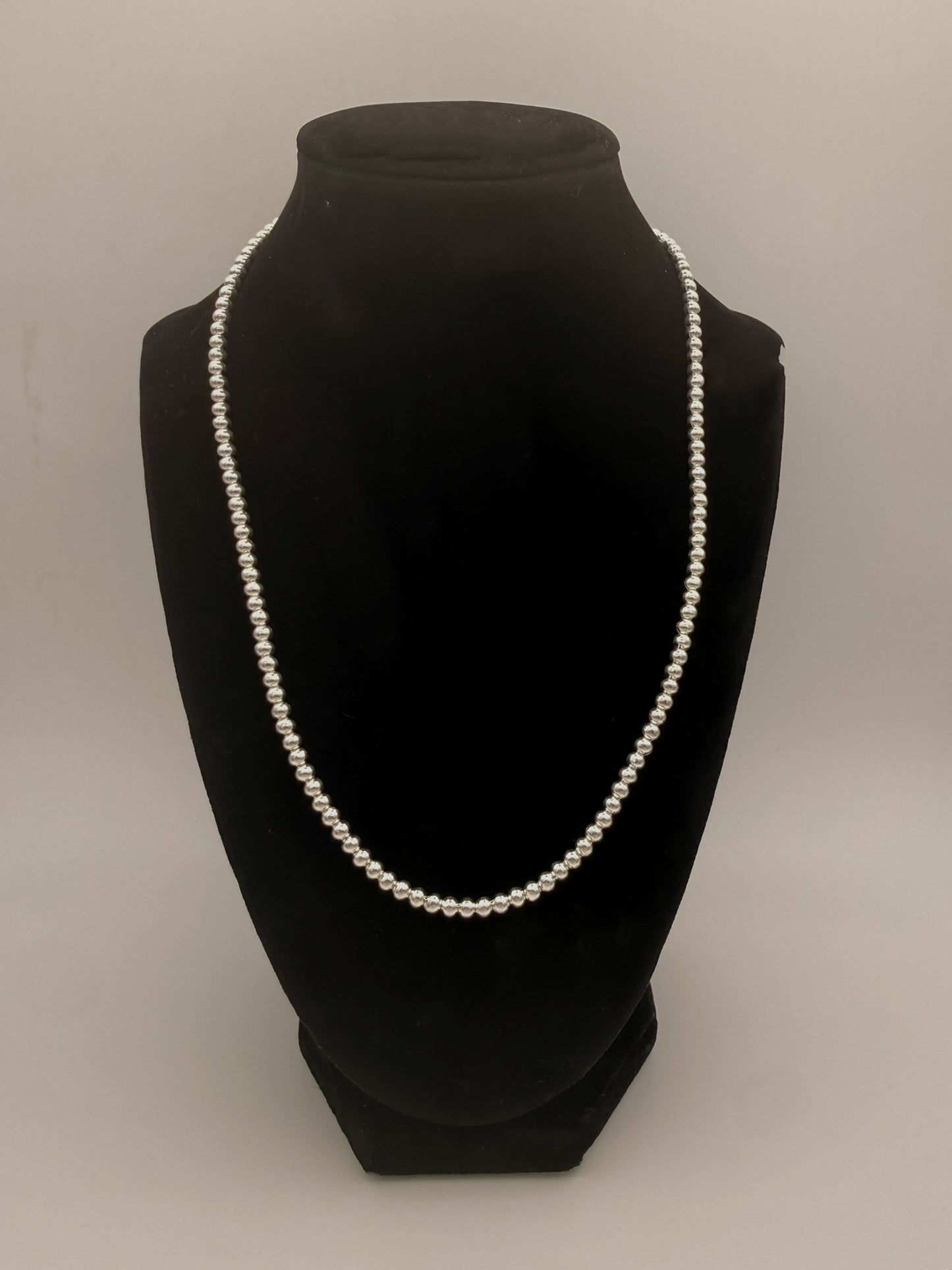 Silver Pearl Necklace