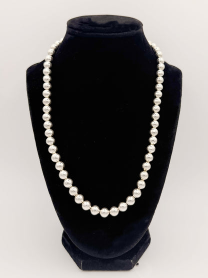 Silver Pearl Necklace