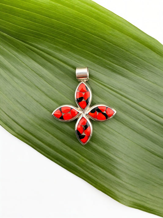 Huayruro Seed Quadrant Pendant