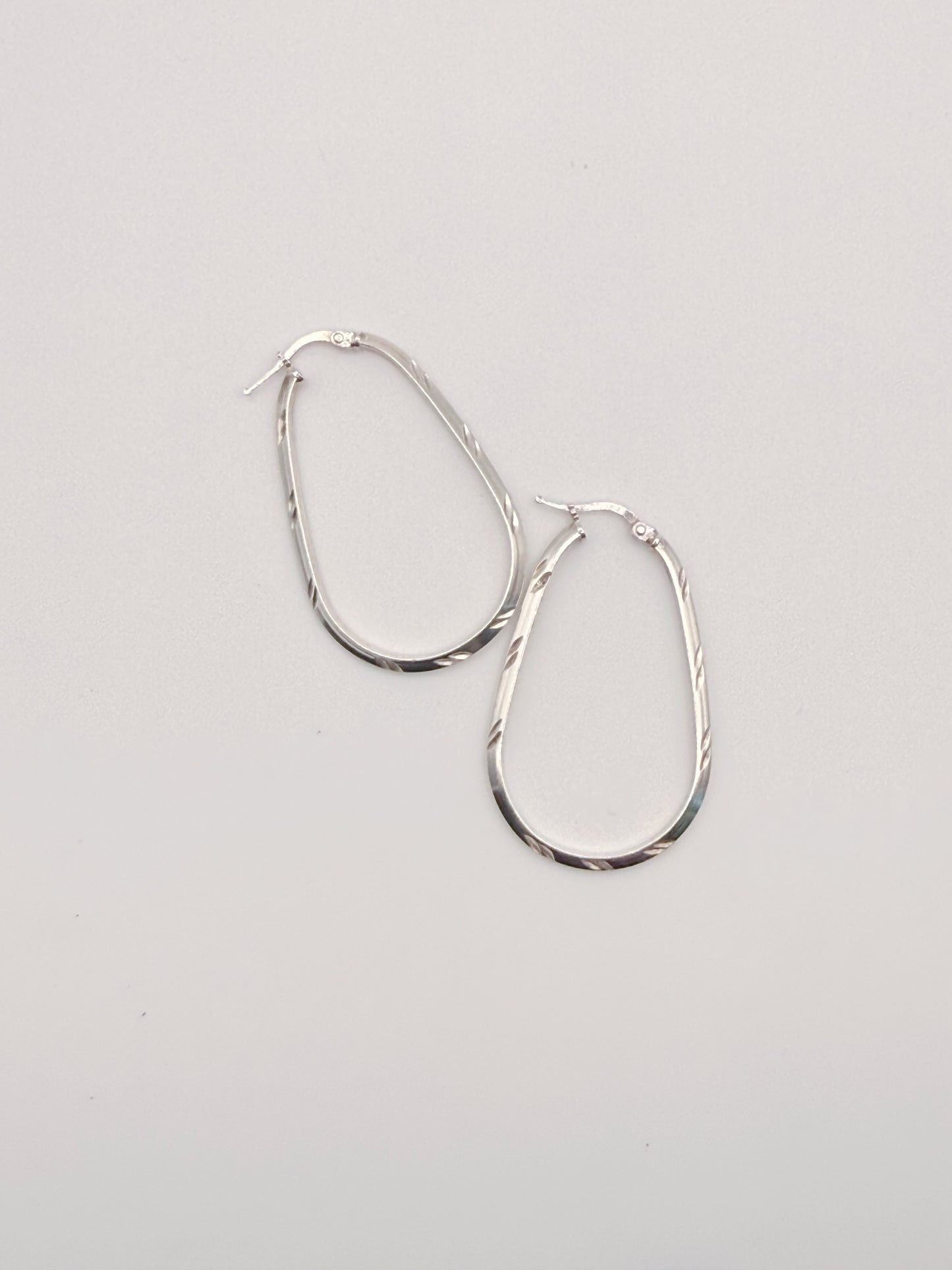 Teardrop Hoop Earrings