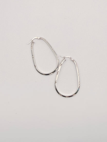 Teardrop Hoop Earrings