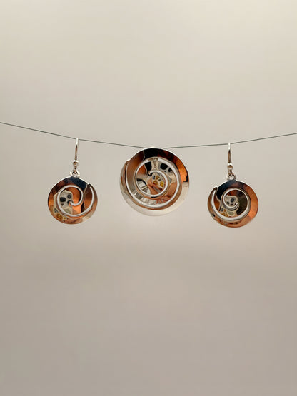 Hypnosis Earrings and Pendant Set