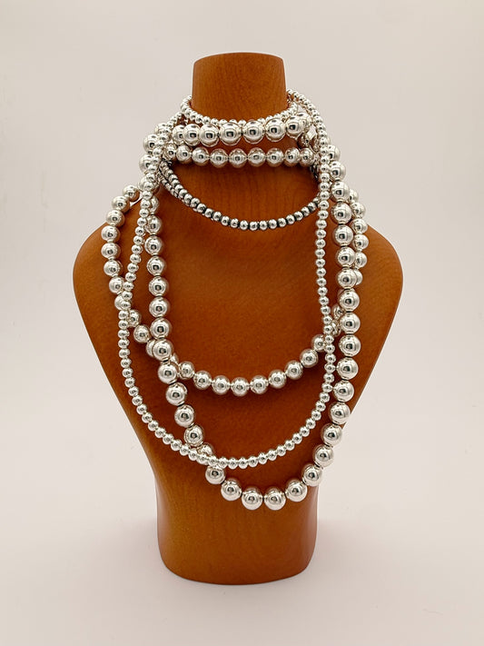 Silver Pearl Necklace