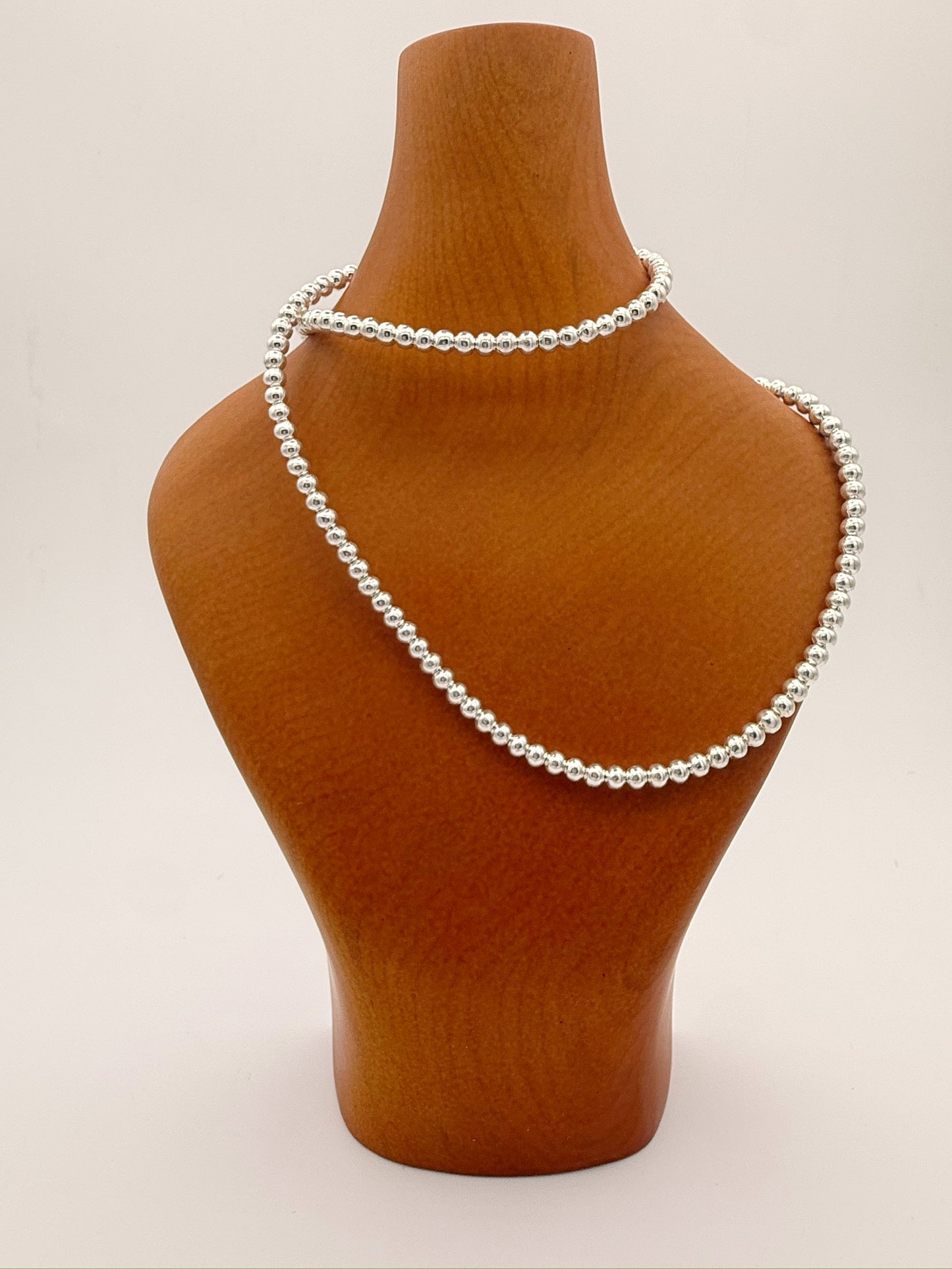 Silver Pearl Necklace