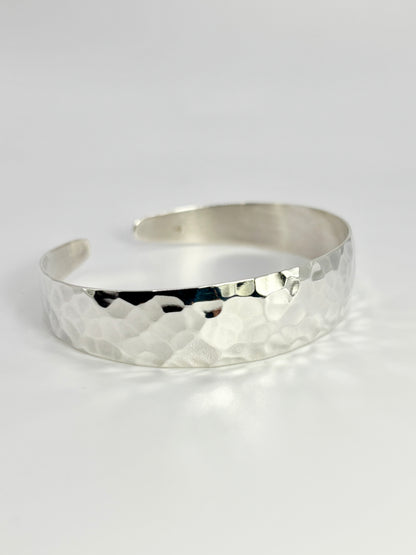 Hammered Silver Cuff