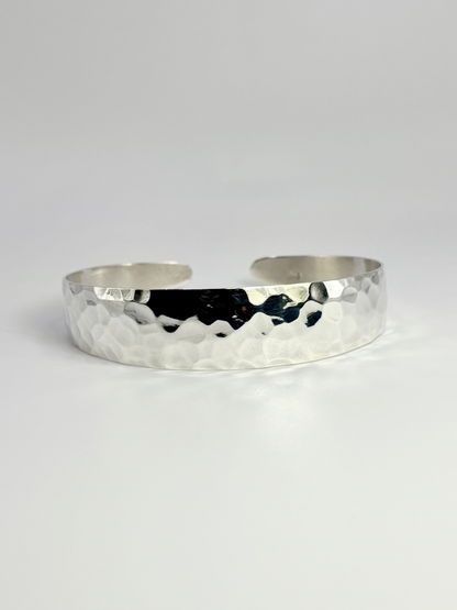 Hammered Silver Cuff